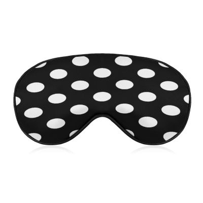 Sleep Eye Mask with Large Polka Dots and Adjustable Strap