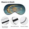 Steampunk Gold Moon Sleeping Eye Mask with Adjustable Strap view 3