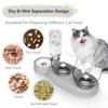 15° Inclined Cat Bowl with Stand and Gravity Water Dispenser view 3
