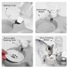 15° Inclined Cat Bowl with Stand and Gravity Water Dispenser view 4