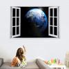 3D Earth Wall Decal, Self-Adhesive Removable Wall Sticker, 67 x 45 cm view 2
