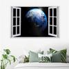 3D Earth Wall Decal, Self-Adhesive Removable Wall Sticker, 67 x 45 cm view 3