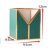 SOCUY Makeup Organizer, Retro Cosmetic Storage Box, Leather and Glass, for Makeup Brushes and Vanity/Desktop view 2