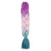 24 in/60 cm Ombre Braiding Hair Extensions, 5-Piece Kanekalon Jumbo Braids view 2