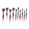 10-Piece Crystal Makeup Brush Set T-10-195, Nylon and Plastic view 1