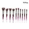 10-Piece Crystal Makeup Brush Set T-10-195, Nylon and Plastic view 3