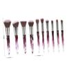 10-Piece Crystal Makeup Brush Set T-10-195, Nylon and Plastic view 4