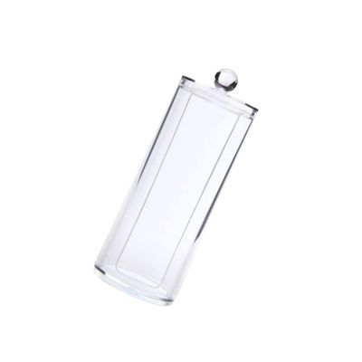 Transparent Plastic Cotton Swab Holder for Home and Travel