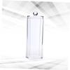 Transparent Plastic Cotton Swab Holder for Home and Travel view 2