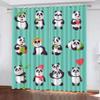 GIOVIA 3D Panda Blackout Curtains, 2-Piece Set, 59 x 65 in view 1