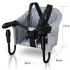 Herrselsam Baby Table Chair, Portable Folding Booster Seat with Carry Bag view 2