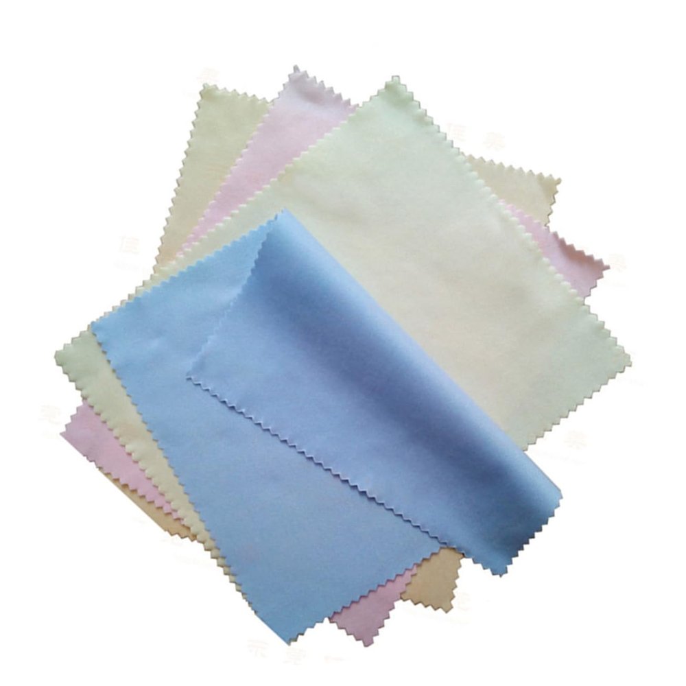 Microfiber Cleaning Cloths for Lenses and Watches, 17.5 x 14.5 cm, 50 Count