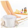 Collapsible Foot Bath Bucket, Khaki, Portable Foot Basin view 2