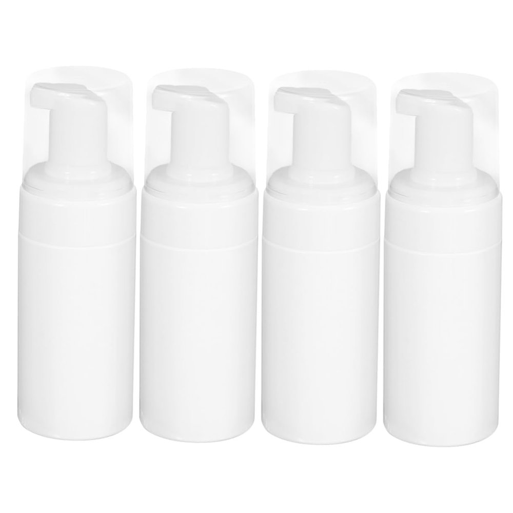FOMIYES 4-Pack 100 ml PET Pump Bottles, Refillable and Easy to Clean