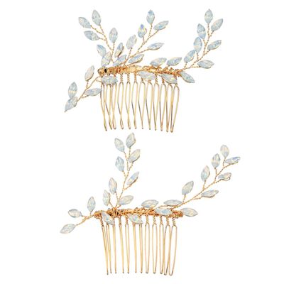Beavorty Women's Alloy Hairpins, Shiny Bridal Headpiece with Rhinestones