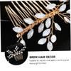 Beavorty Women's Alloy Hairpins, Shiny Bridal Headpiece with Rhinestones view 2