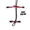 PAPAGALLI MONICO 3 mm Rope Elastic Neck Band, Black, 8 mm Bands, Adjustable, 1 m + Amulet view 4