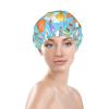 Color 1 Luxury Women's Shower Cap, Colorful Starfish, Waterproof, Reusable, Washable and Breathable view 3