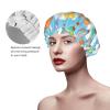 Color 1 Luxury Women's Shower Cap, Colorful Starfish, Waterproof, Reusable, Washable and Breathable view 4