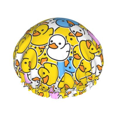 Waterproof Shower Cap, Color 5, Flower Strawberry