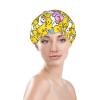 Waterproof Shower Cap, Color 5, Flower Strawberry view 3