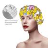 Waterproof Shower Cap, Color 5, Flower Strawberry view 4