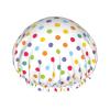 Polka Dots Camo Forest Hunting Camouflage Shower Cap for Men and Women view 1