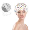 Polka Dots Camo Forest Hunting Camouflage Shower Cap for Men and Women view 3