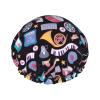 Music-Themed Waterproof Shower Cap view 1