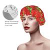 Strawberry Stack Cute Whale Shower Cap for Women, Waterproof and Reusable view 3