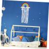 Wall-Mounted Hair Clip Holder for Girls' Room, Rainbow view 2