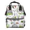 ARCOFF Italian Famous Landmarks Diaper Backpack for Women and Men, Multicolor, One Size view 1