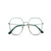 NOVESIXTDAT Oversized Polygon Metal Reading Glasses, Blue-Light-Blocking Computer Readers, Anti-Glare Presbyopia Glasses (Color: C2, Size: +3.50) view 1