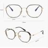 NOVESIXTDAT Oversized Polygon Metal Reading Glasses, Blue-Light-Blocking Computer Readers, Anti-Glare Presbyopia Glasses (Color: C2, Size: +3.50) view 3