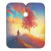 Adjustable Tree-Print Polyester Haircut Cape for Women's Hair Styling view 1