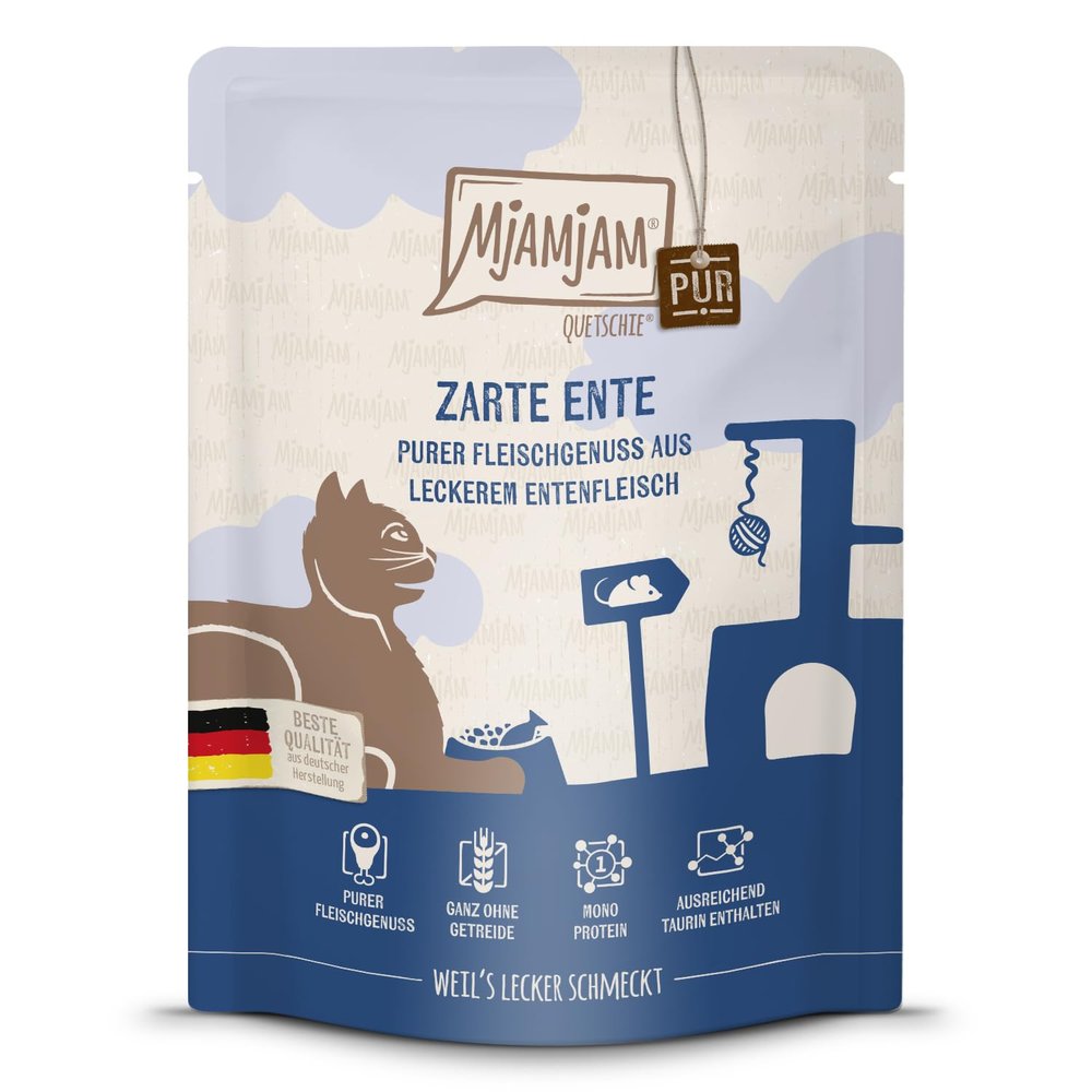 MjAMjAM - Premium Wet Cat Food - Pure Duck, 300 g