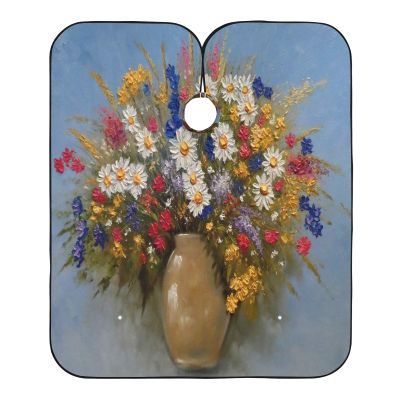 Floral Haircut Cape, Waterproof and Antistatic