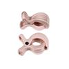 Petite&Mars PEG Stroller Clips, 2-Pack, Rose view 1