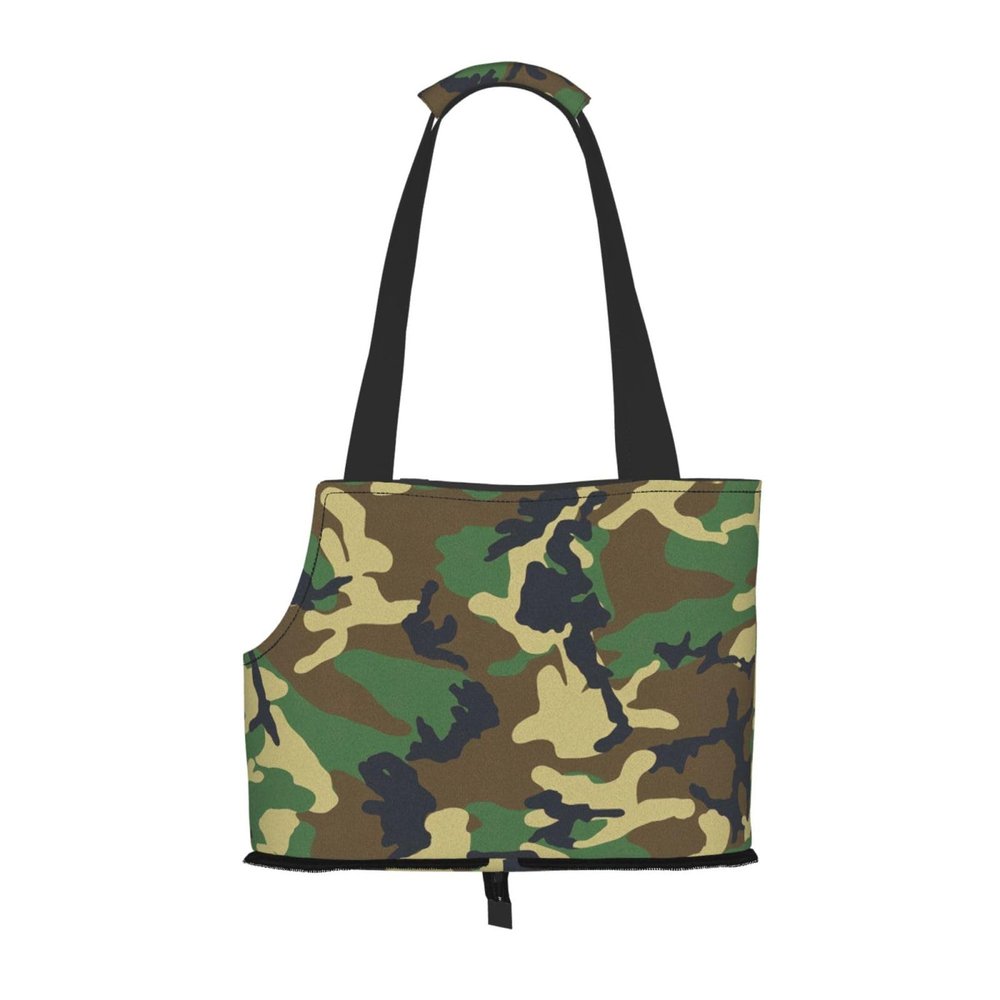 Pet Carrier for Small Dogs, Camouflage Pattern, Green
