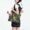 Pet Carrier for Small Dogs, Camouflage Pattern, Green view 3