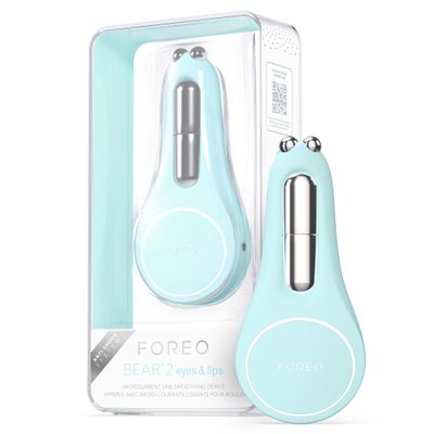 FOREO BEAR 2 Eyes & Lips – Massager for Wrinkles and Instant Facial Tightening – Eye Massager, Brow Lift, Dark Circle Treatment & Lip Care – Arctic Blue