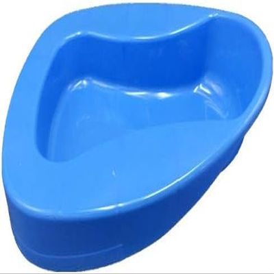 Bedpan for Men and Women, Plastic, 2-Pack, Blue