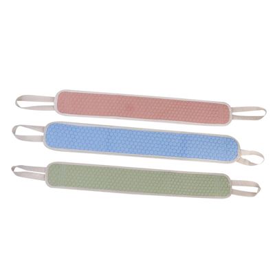 Double-Sided Back Scrubber, 3-Piece Polyester-Cotton Set
