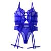 Women's Sheer Rhinestone Fishnet Open-Crotch Tights view 1