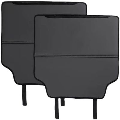 2-Piece Car Seat Back Anti-Kick Pads for Ford Mondeo MK3/MK4/MK5/Escape, Black