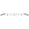 Camerina 36-Piece Black Dog Playpen, 100 x 50 cm, Powder-Coated Steel view 4