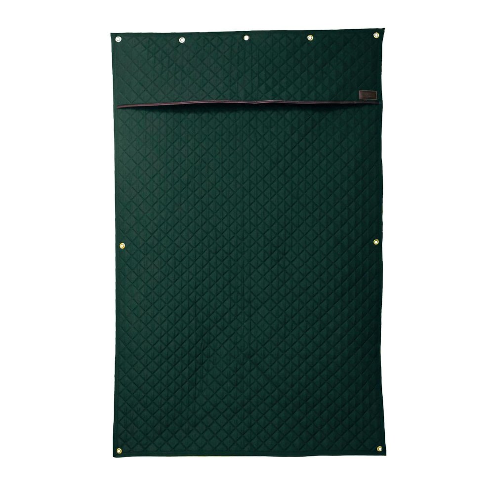 Kentucky - Horse Stall Wall Curtain, Dark Green