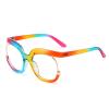 AOOLIA Stylish Round Reading Glasses with Blue-Light Filter for Women and Men view 2