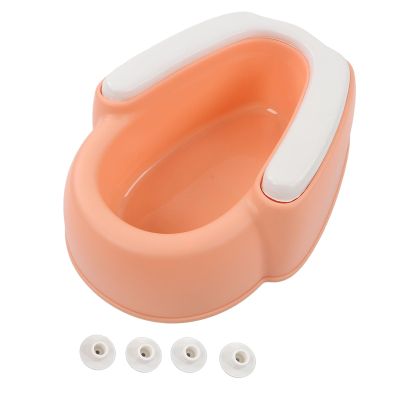 Toddler Bottom-Washing Basin, Slip-Resistant, Squat-Free, Soft Multipurpose Basin for Babies and Children (Pink PVC)