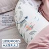 PurFlo Breathe Pregnancy Pillow with Luxuriously Soft Jersey Cover view 2